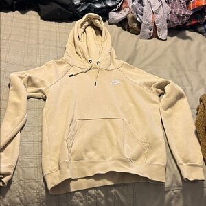 Nike Tan Hoodie with Logo